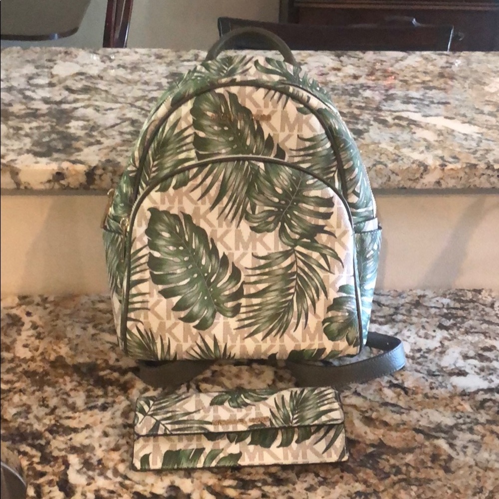 Michael Kors backpack and wallet